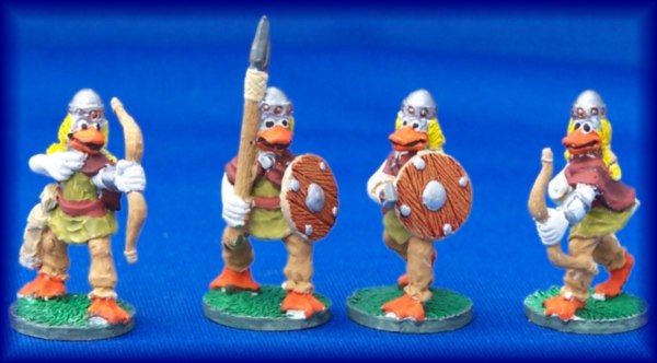 Ducks with spears and bows! by tzor