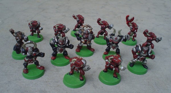 Chaos Blood Bowl Team by cygnus46