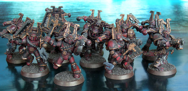 Khorne berserkers by josez