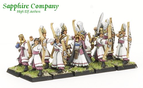 Sapphire Company, High Elf Archers by Rob Lane