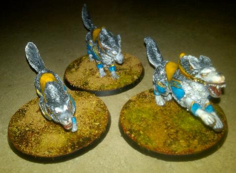 Thunder Wolves, set of 3 by Goblinhood