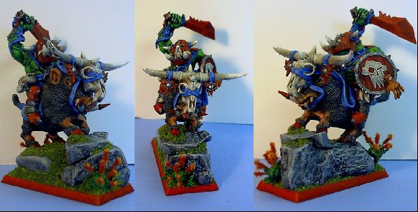 Warboss Tuskmug Bogrot and Princess da Pig by fastball24