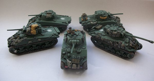 FoW: British Shermans by Wombat85