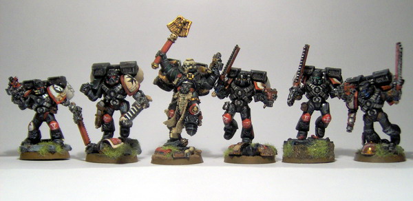 Black Templars Assault squad by Casterino