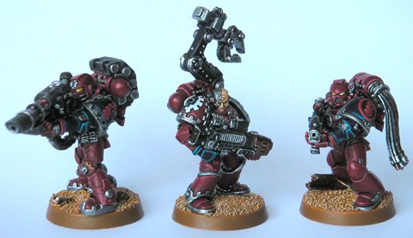 Three Crimson Fists Techmarines by Mooz from FeuWeu