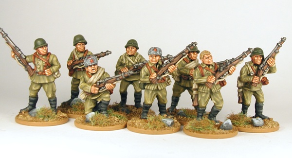 World War 2 Soviet Riflemen by witchhunter