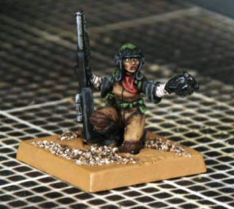 A human Female Scout by IronWorker