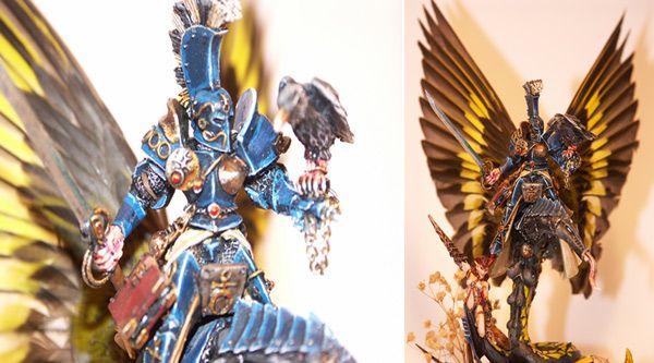 Champion of Chaos on winged Beast of Slaanesh by Stalker