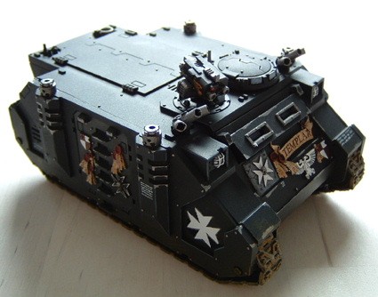 Black Templar Rhino by ZeroG