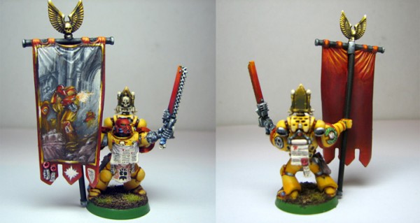 Imperial Fist Standard Bearer by Komrad