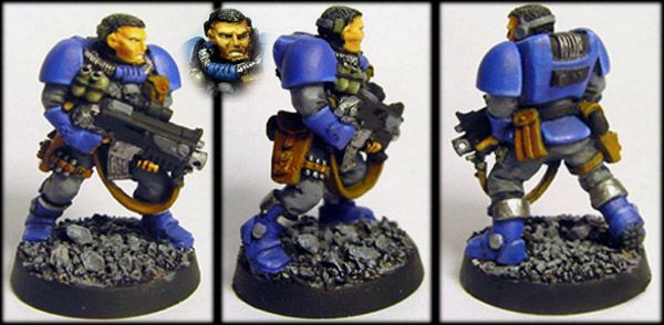 Space Marine Scout /w bolter by Gabekun