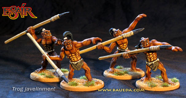 Trog javelinmen from Baueda's new fantasy range by baueda