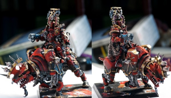 Converted Chaos Lord Mounted on Juggernaut by Edinator