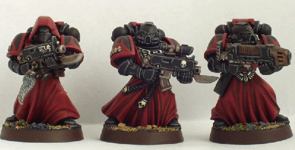 Red Tyrant tactical marines by Dammekkos2