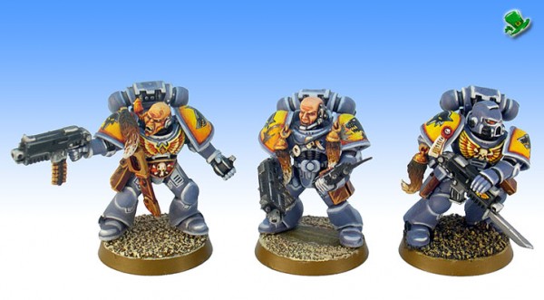 WH40K Space Wolves Grey Hunters Unit - closeup#1 by leprechaun studio