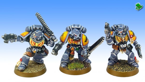 WH40K Space Wolves Blood Claws Unit - closeup #2 by leprechaun studio