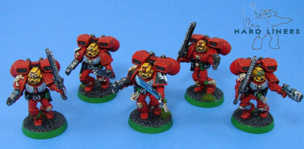 Blood Angels Assault Squad by Kenndogg