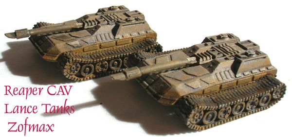 A pair of Reaper CAV Lance Tanks by Zofmax