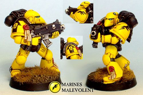 Marines Malevolent - tactical marine by Chaplain Desmodus