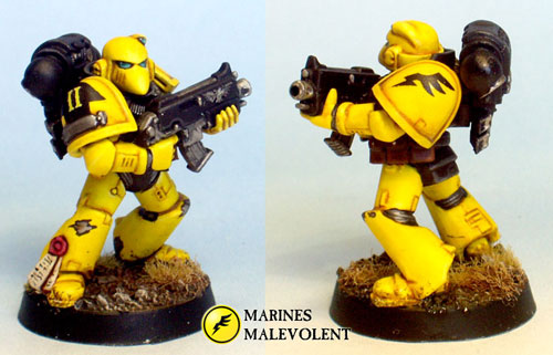 Marines Malevolent - tactical marine by Chaplain Desmodus