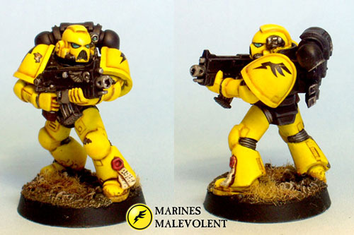 Marines Malevolent - tactical marine by Chaplain Desmodus