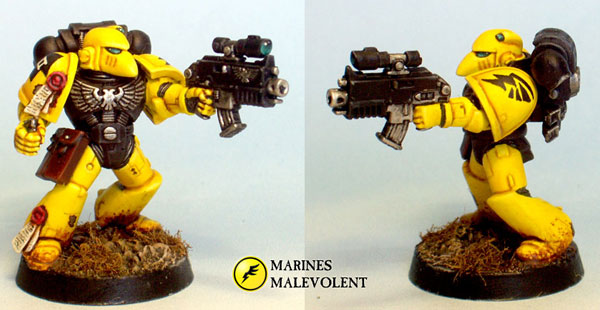 Marines Malevolent - tactical marine by Chaplain Desmodus