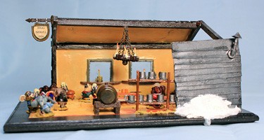 Mousling Bigg Barell Inn Inside Diorama by Borikk