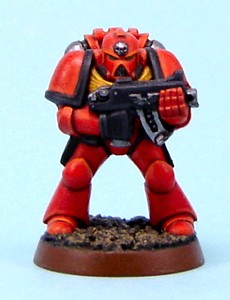 Blood Angel Space Marine test paint by Tinweasel