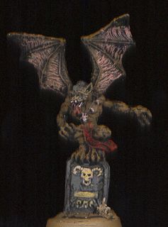 Crypt Bat on Tombstone by Mutt