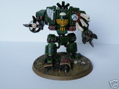 forge world Dreadnought lightly converted to Dark Angels. by Show Case Studio