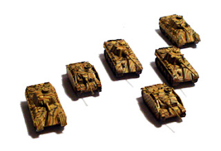 Micro armor WWII german tanks by Tikal