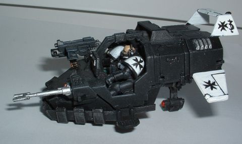 Black Templar Landspeeder by tabletopworld