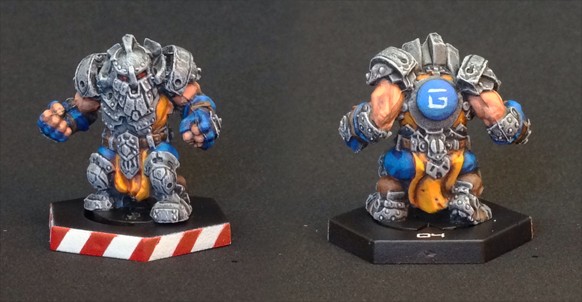 Dreadball Forge Father Guard Booster Alternate Pose by burbidge