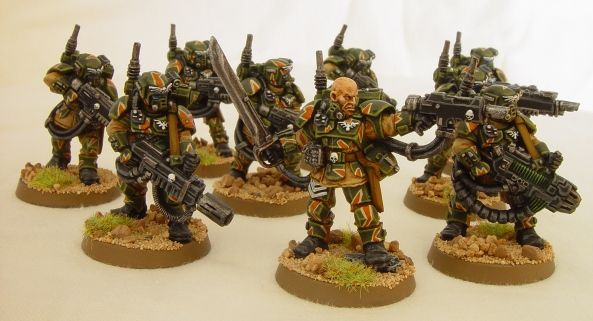 Squad of Kasrkins for my IG army. by SteelMark