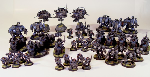 2500 Point Space Marine Army GT READY !!!!!!!!!! by Stiff Neck Studio