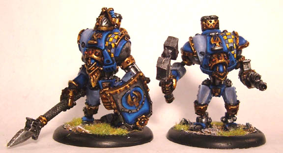 WARMACHINE Cygnar Lancer and Charger Light 'jacks by Otar