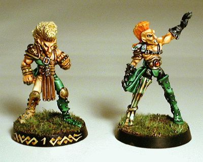 Old School Blood Bowl Elves by jimcheney