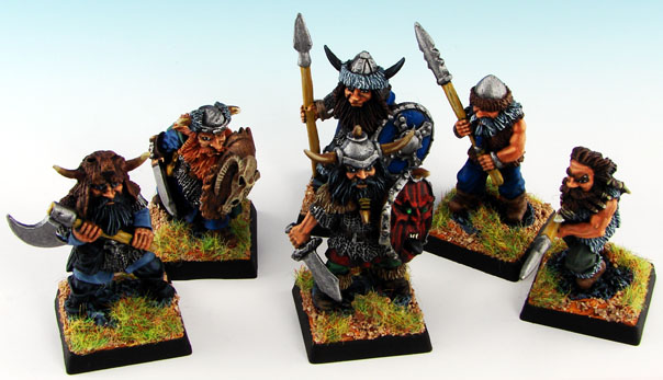 Painted Viking Unit Olley's Armies Horde of fighters by Iraeyna