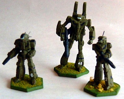 Olive Drab Scout 'Mechs by Smilodon_UP