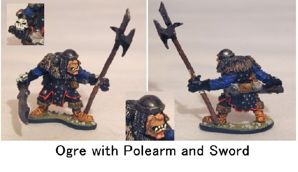 Ogre with Polearm and Sword by cardheros6wo6