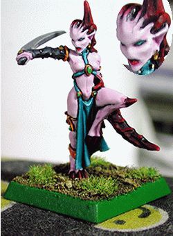 Slannesh Deamonette for WHFB by languin