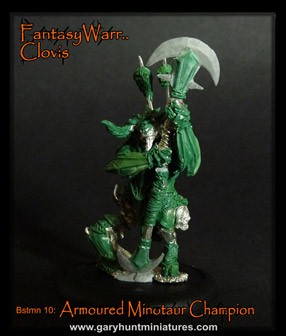 Armoured Minotaur Champion by Gary Hunt Miniatures