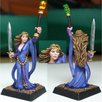 Vintage Bretonnian Sorceress by HeinousJamus