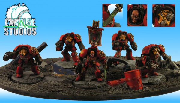 Blood Angels Terminator Squad by Mr.Bombadidaloo