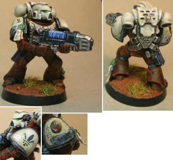 Space Marine with Plasma-Gun by blutdaemon