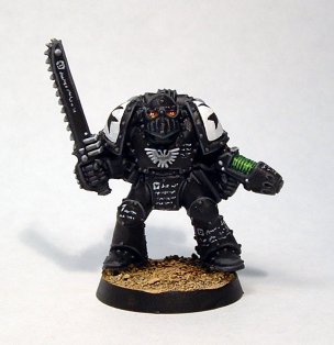 Black Templar in Mk3 Power Armour by McCragge