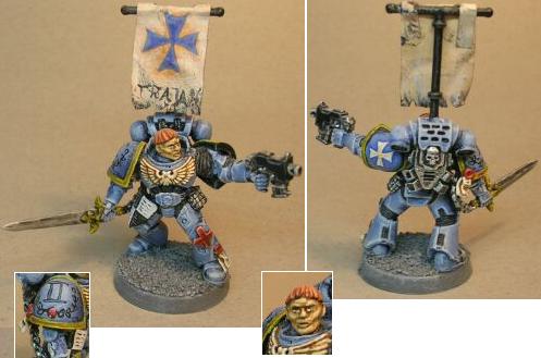 Space Marine Vet. Sergeant Trajan by blutdaemon