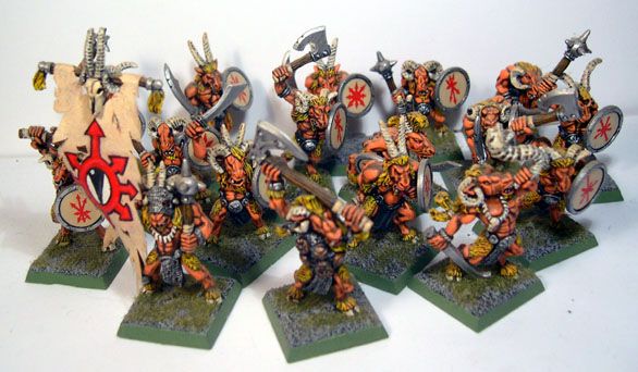 Beastmen horde by Brother Tom